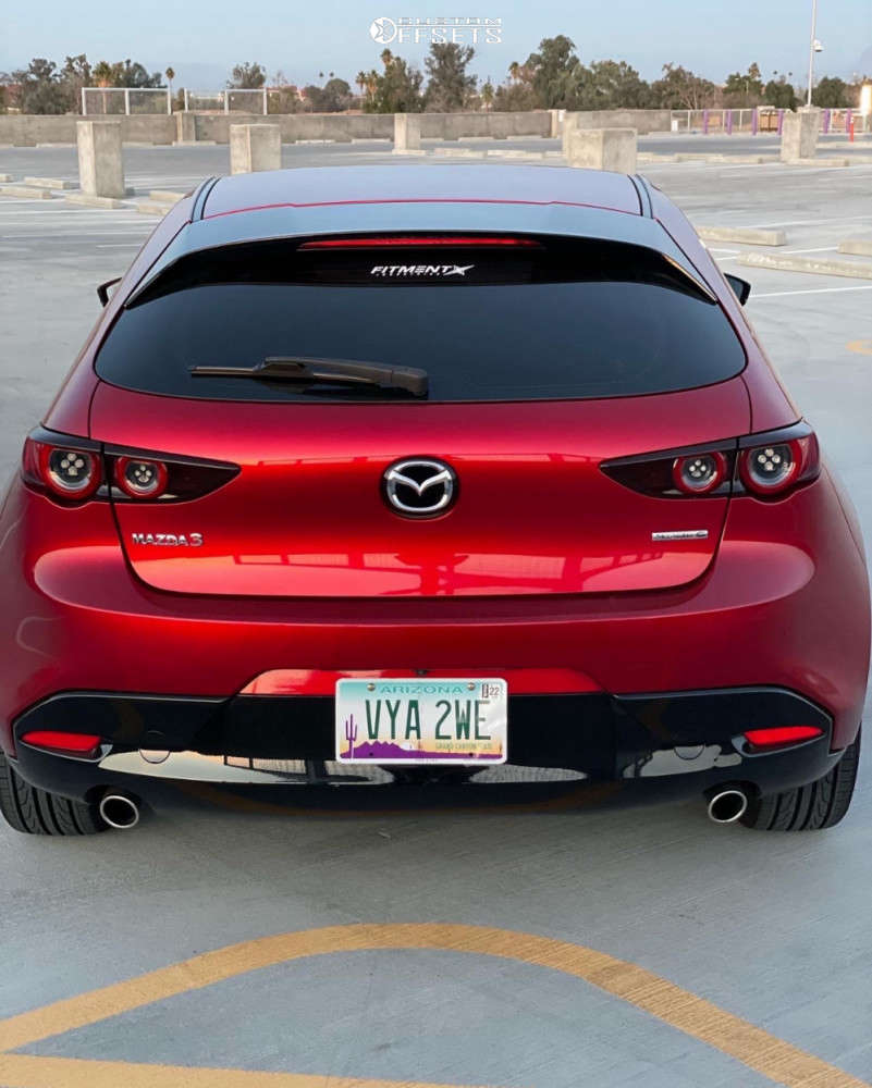 2020 Mazda 3 with 18x8.5 35 AVID1 AV6 and 215/45R18 Hankook