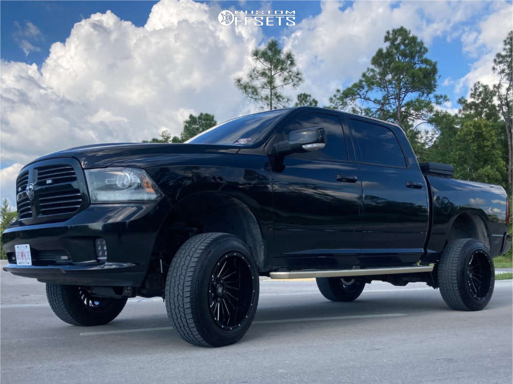 2013 Ram 1500 with 20x12 -44 Force Off-Road F38 and 275
