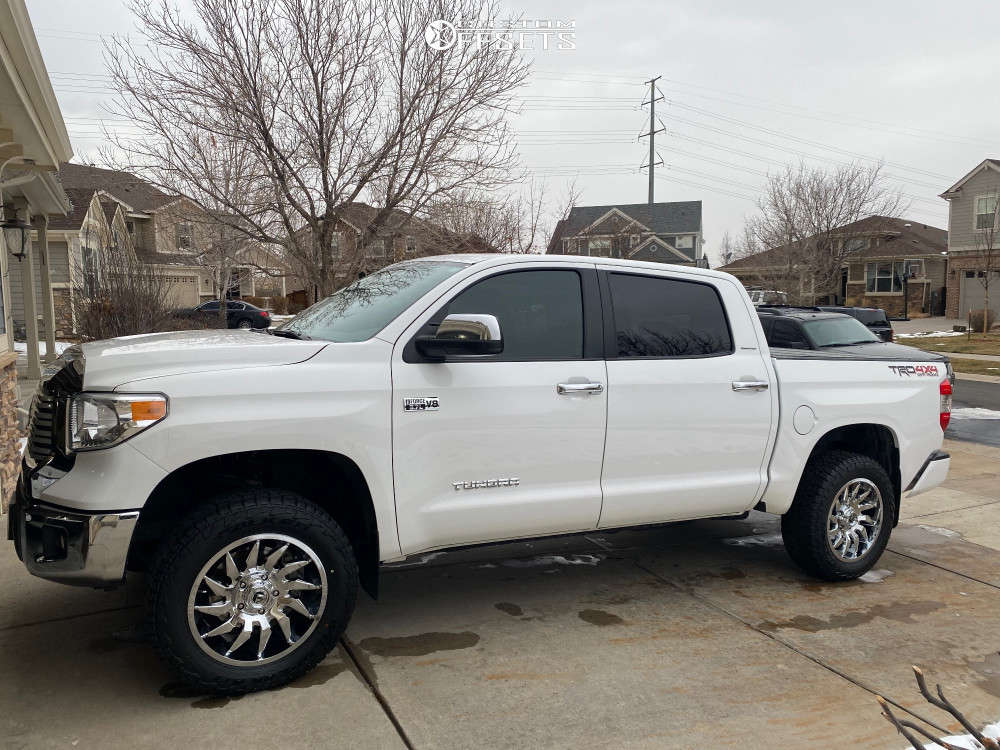 2016 Toyota Tundra with 20x9 20 Fuel Saber and 33/12.5R20 Falken