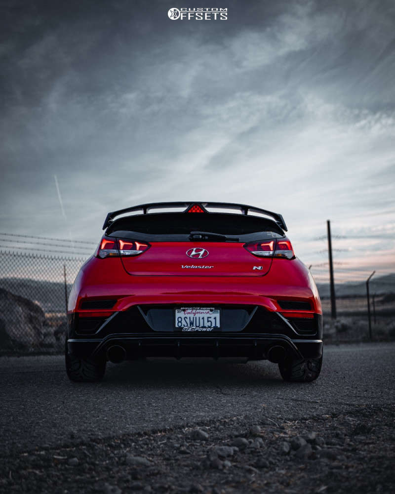 2020 Hyundai Veloster N with 18x8.5 45 Enkei Tsv and 235/40R18 Federal
