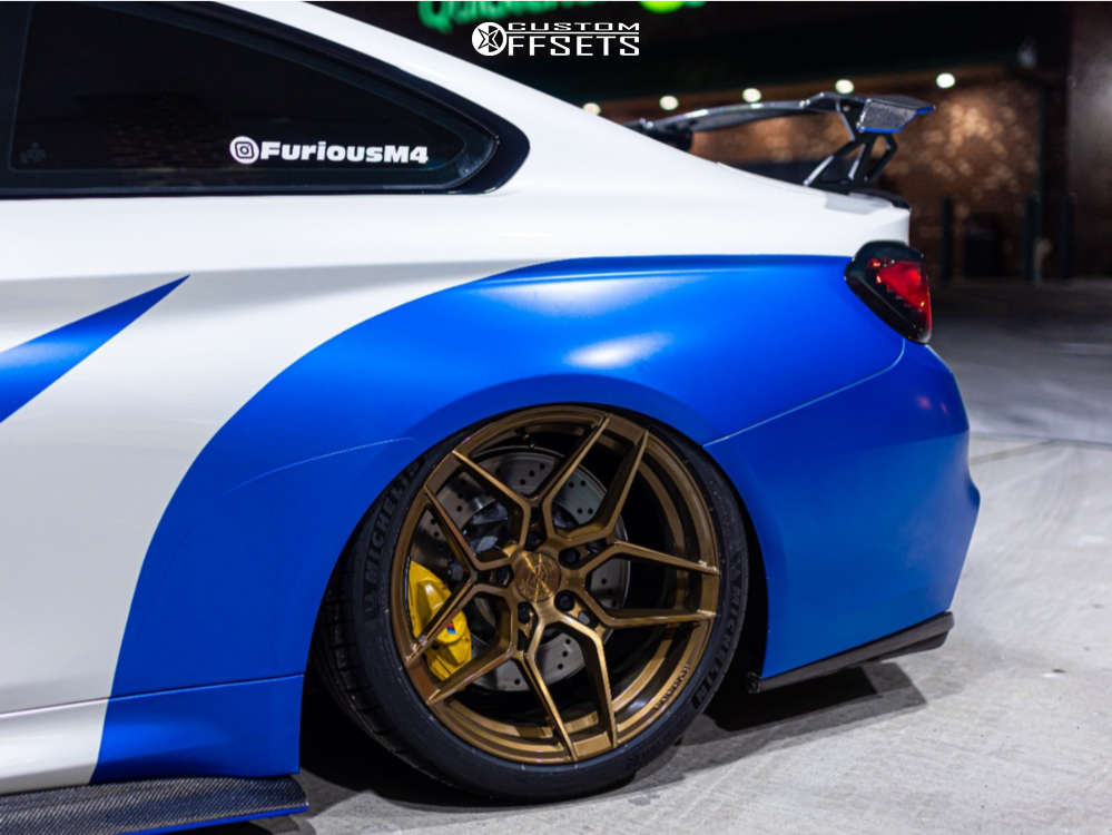 2018 BMW M4 with 19x9.5 20 Rohana Rfx11 and 255/35R19 Michelin Pilot ...