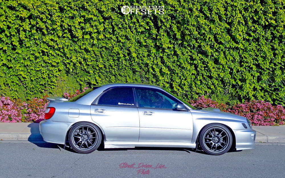 2003 Subaru Impreza with 18x8 35 Drag Dr31 and 225/40R18 Sentury and ...
