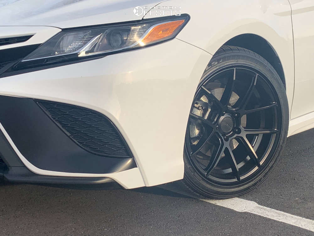 2019 Toyota Camry with 18x8.5 35 AVID1 Sl02 and 235/45R18 Goodyear