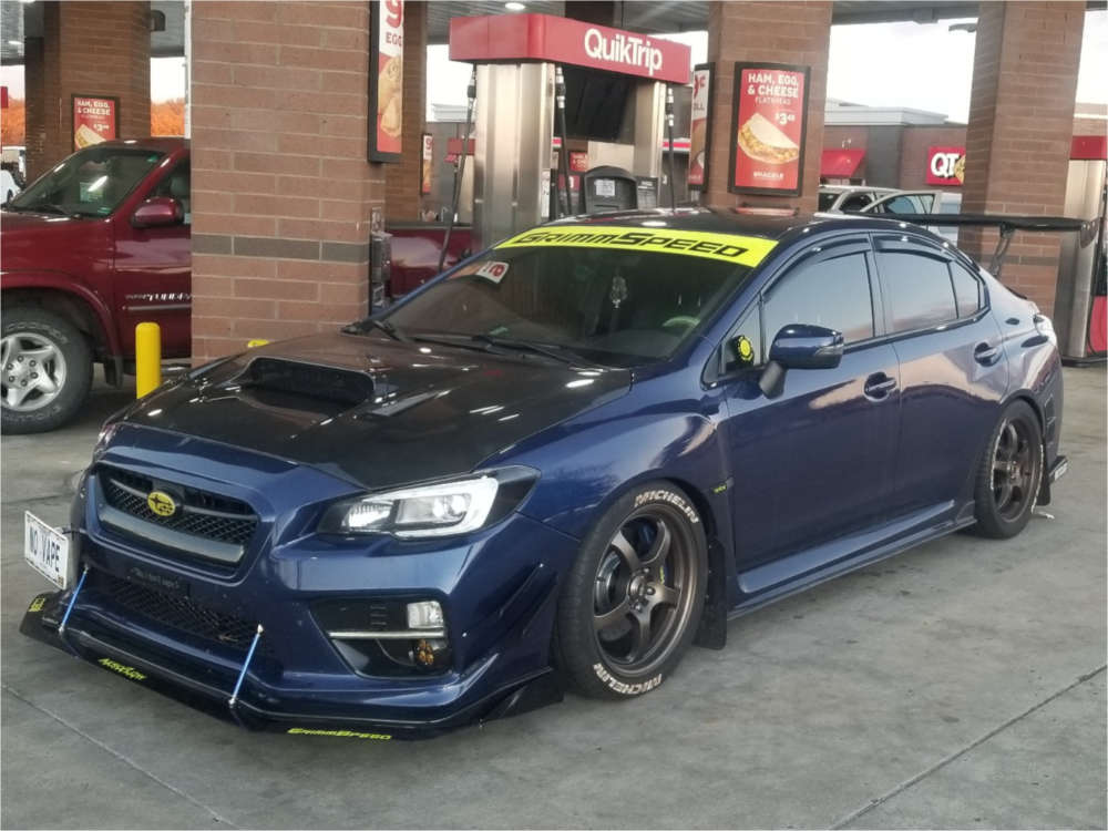 2017 Subaru WRX with 18x8 42 Motegi Mr131 and 245/45R18 Michelin