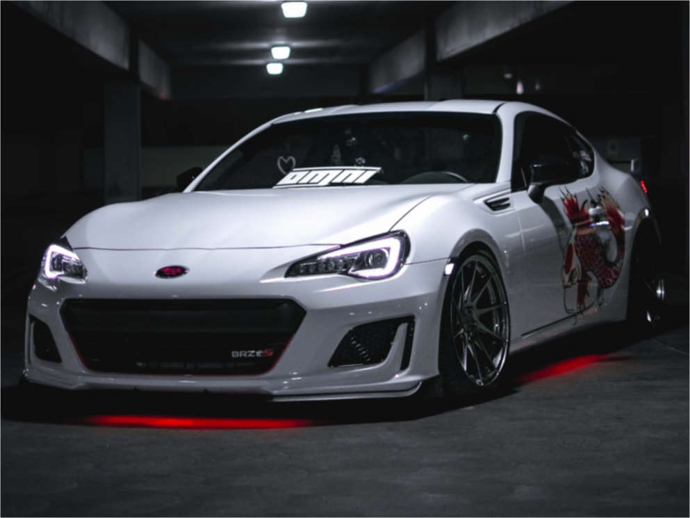 2020 Subaru BRZ with 18x9.5 35 Aodhan Ah09 and 245/35R18