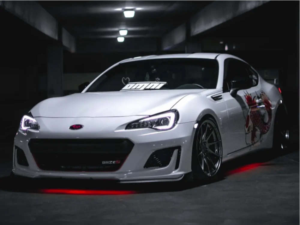 2020 Subaru BRZ with 18x9.5 35 Aodhan Ah09 and 245/35R18 Falken