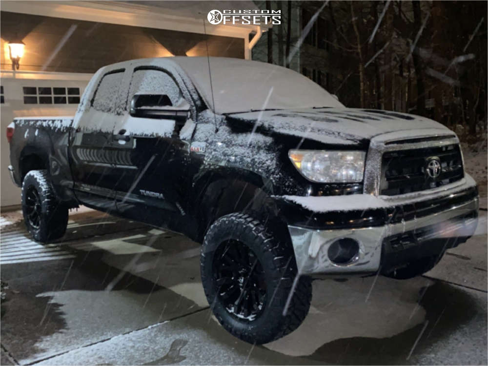 2013 Toyota Tundra with 20x9 Fuel Blitz and 35/12.5R20 Nitto Ridge Grappler and Suspension Lift
