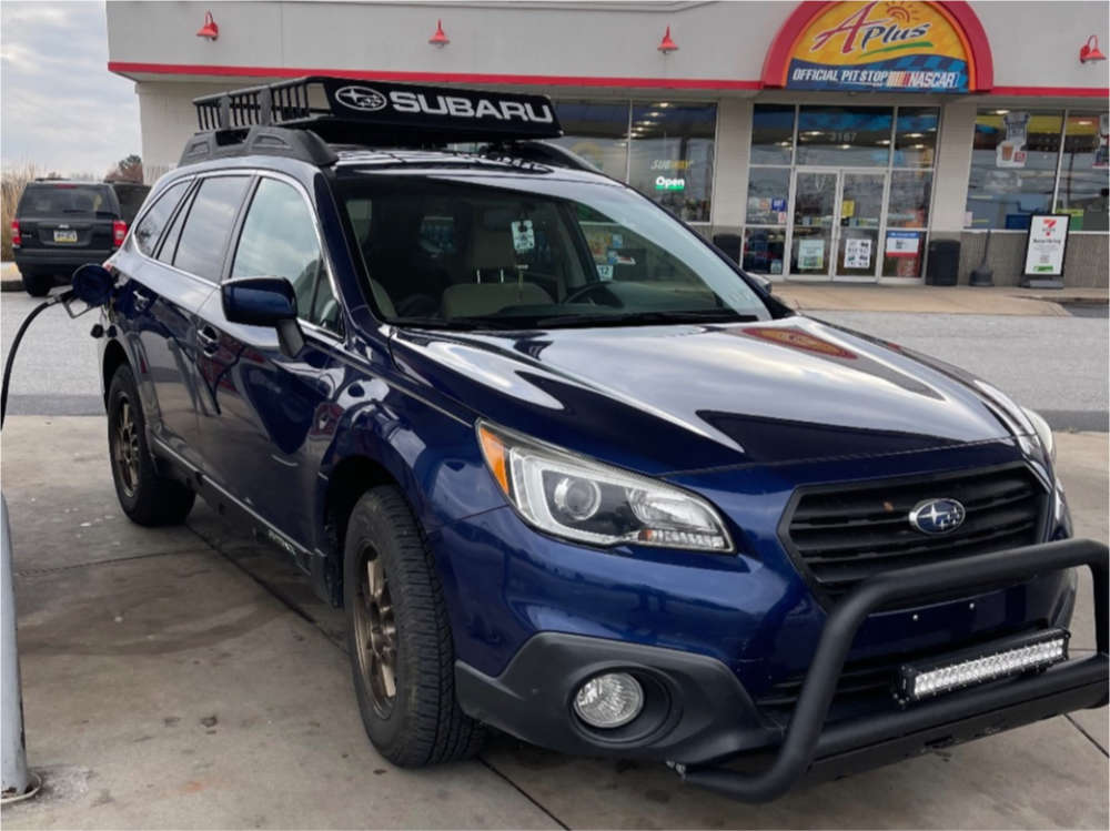 2015 Subaru Outback with 17x8.5 35 Konig Hypergram and 265/50R17