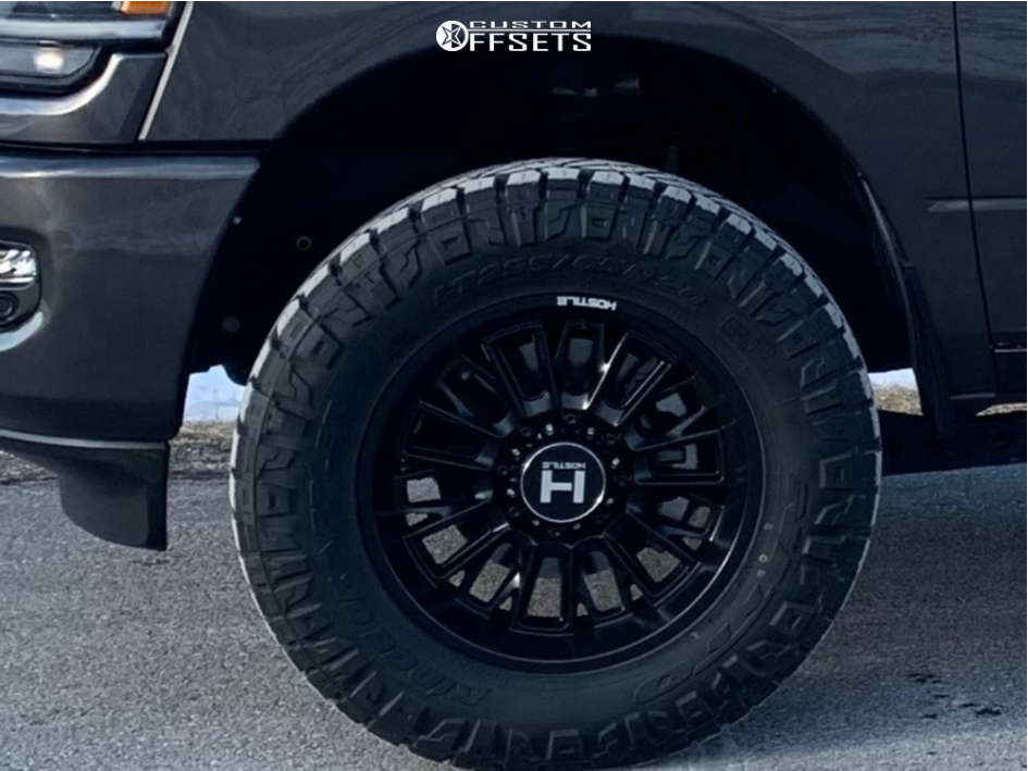 2021 Ram 2500 with 20x9 0 Hostile Fury and 295/65R20 Nitto Ridge ...