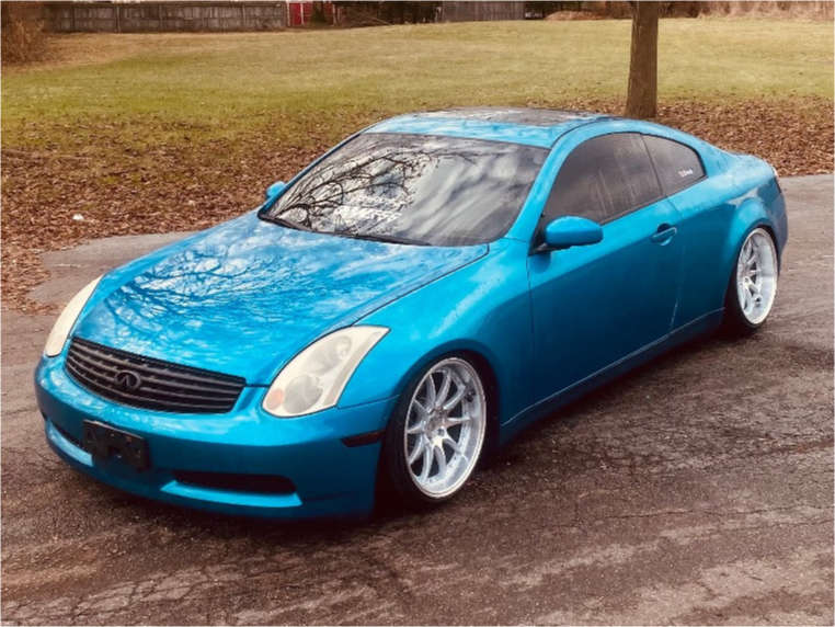 2003 INFINITI G35 with 19x9.5 15 Aodhan Ds07 and 225/35R19