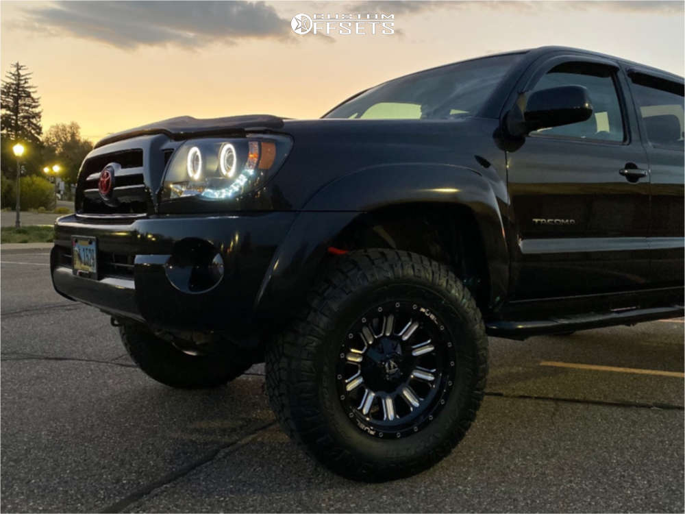 2008 Toyota with 17x9 12 Fuel Hardline and 255/80R17 Nitto