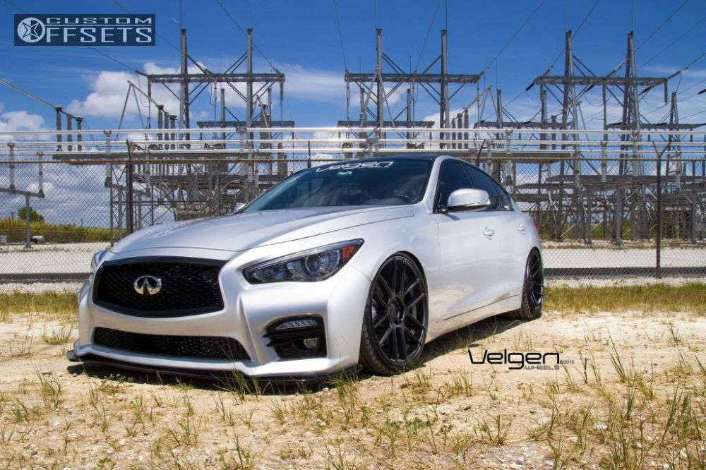 2014 INFINITI Q50 with 20x9 32 Velgen VMB6 and 245/30R20 Achilles ATR ...