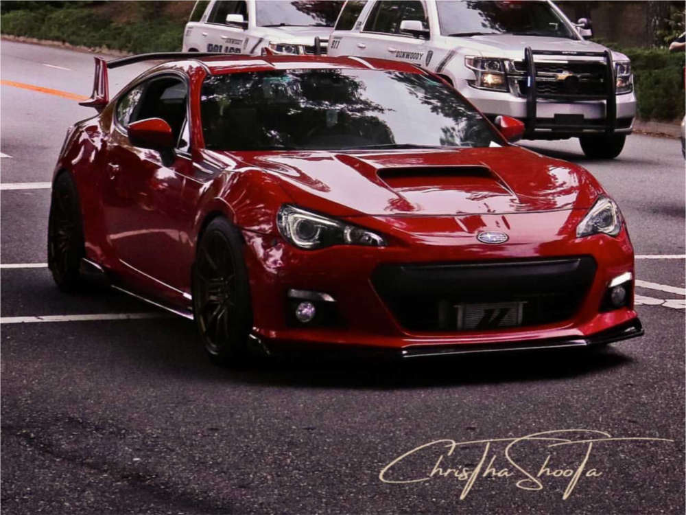 2015 Subaru BRZ with 18x9.5 35 Option Lab R716 and 245/40R18 BFGoodrich