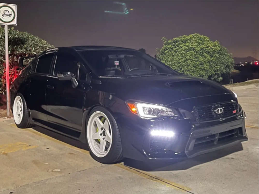 2021 Subaru WRX STI with 18x9.5 22 Kansei Knp and 245/40R18 Michelin ...