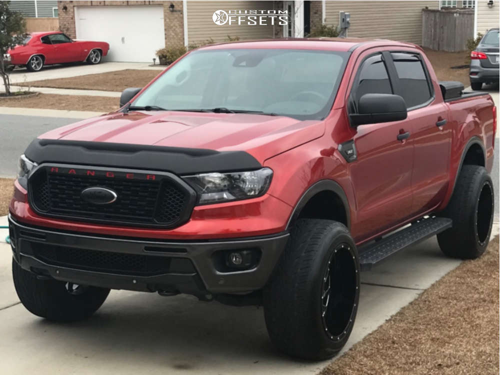 Ioan ranger 2019 Ford Ranger with 20x12 -44 Hardrock Crusher and 275/55R20