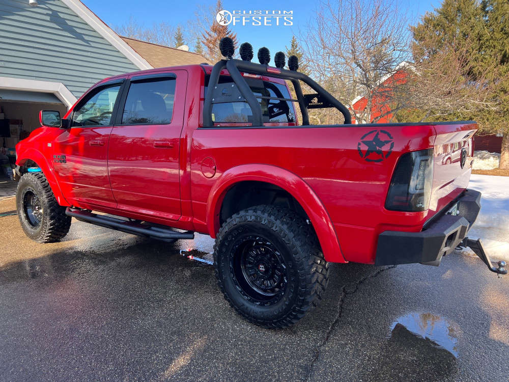2016 Ram 1500 with 20x10 -24 Ballistic Grenade and 37/13.5R20 Firestone ...