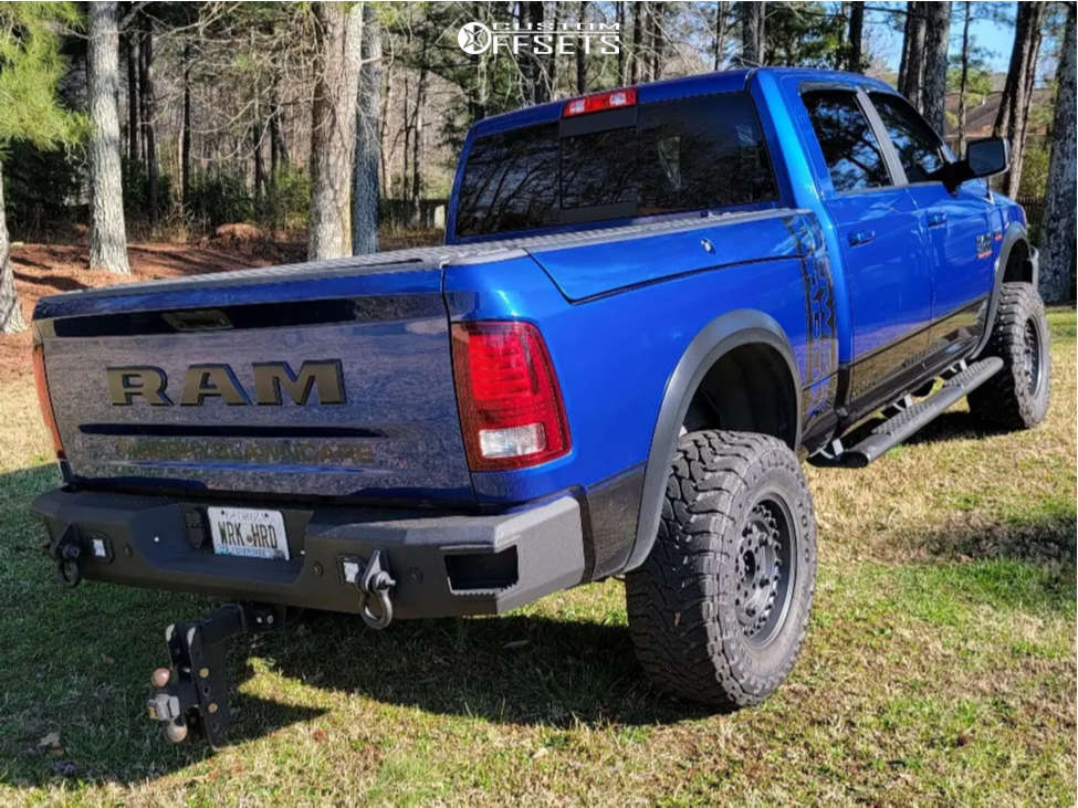2017 Ram 2500 with 18x9.5 18 Black Rhino Armory and 35/12.5R18 Toyo