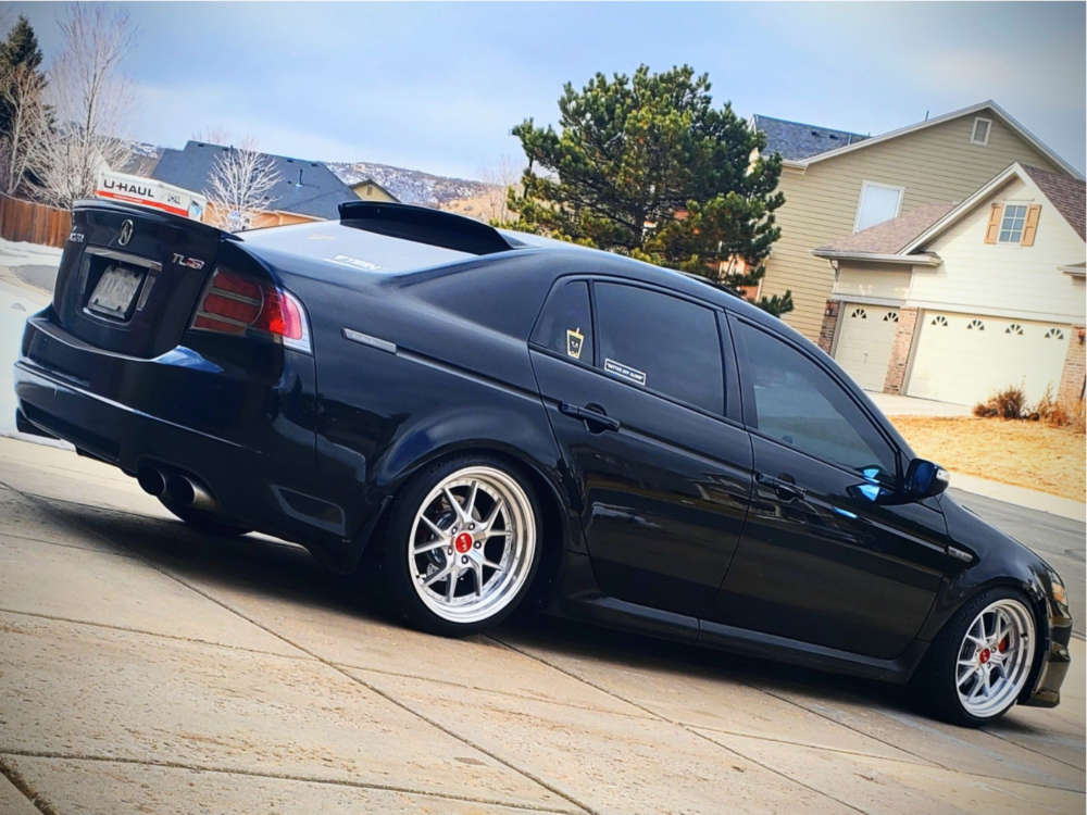 2008 Acura TL with 18x9.5 38 F1R F105 and 225/40R18