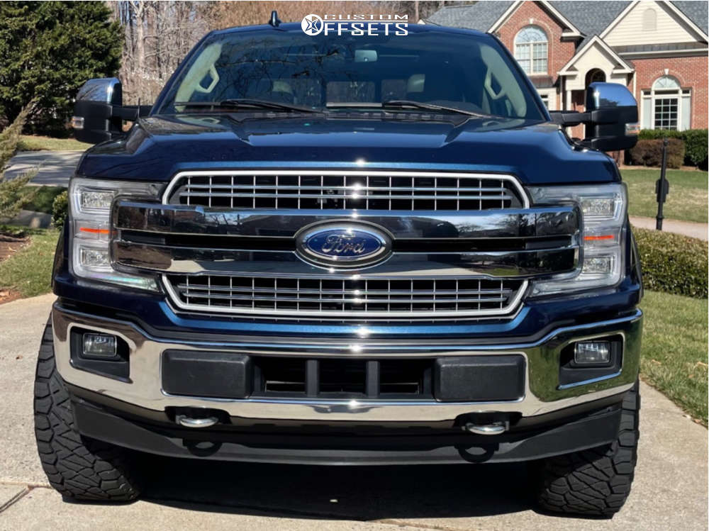 2018 Ford F150 with 20x9 1 Fuel Blitz and 35/12.5R20 Nitto Ridge Grappler and Suspension Lift 3