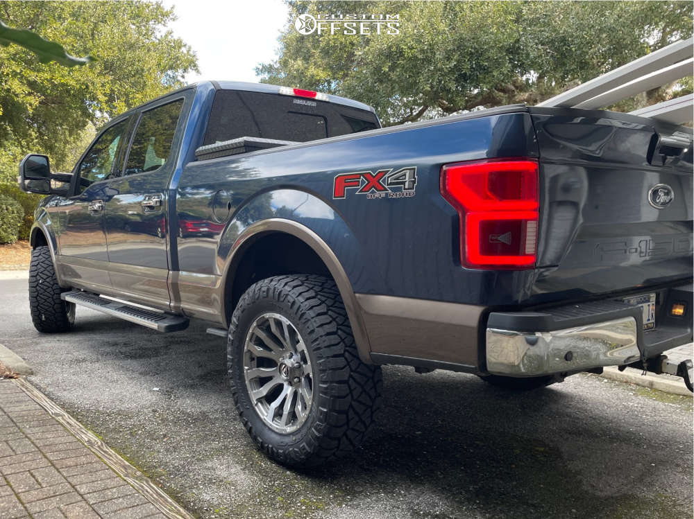 2018 Ford F150 with 20x9 1 Fuel Blitz and 35/12.5R20 Nitto Ridge Grappler and Suspension Lift 3