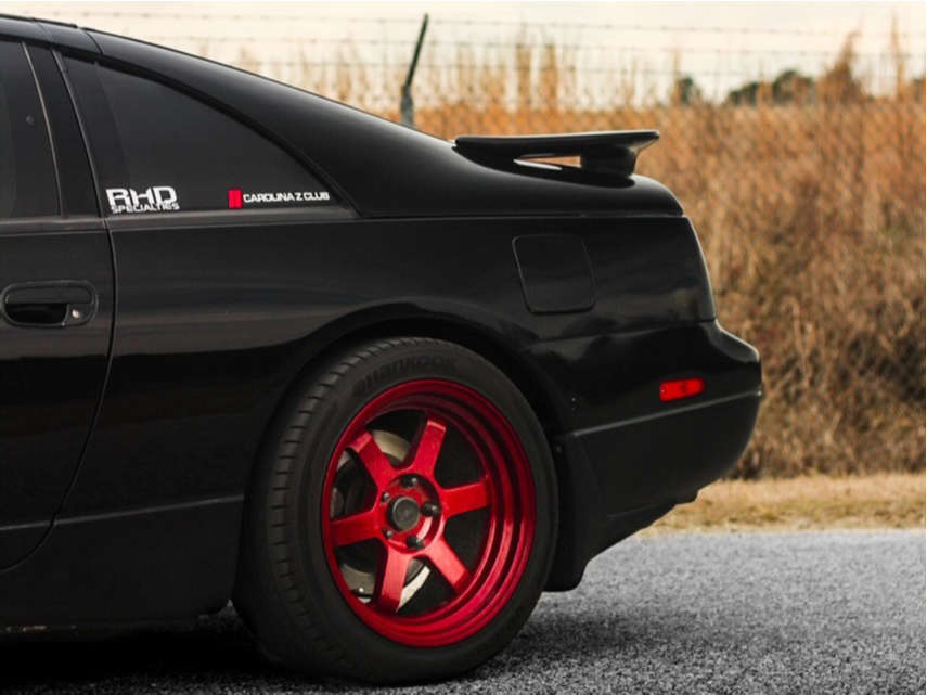 1993 Nissan 300ZX with 17x9 20 MST Time Attack and 255/40R17