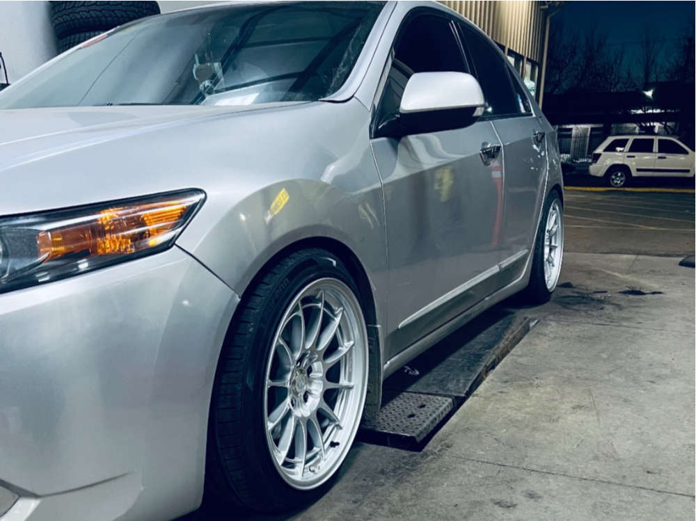 2012 Acura TSX with 18x9.5 40 Enkei Nt03m and 225/40R18