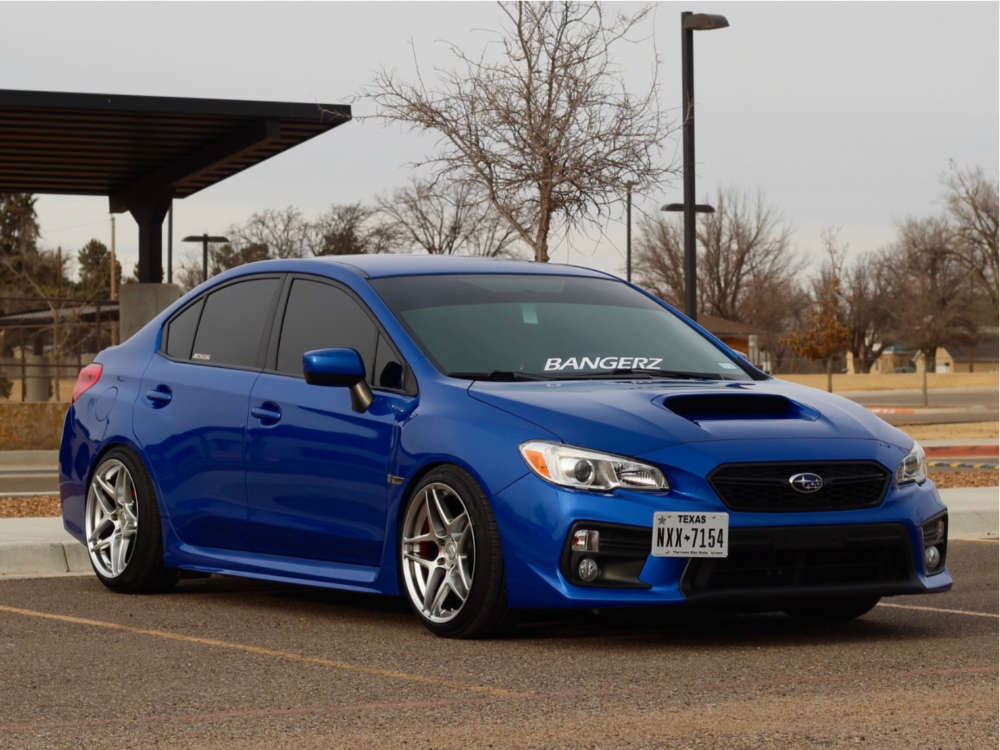2018 Subaru WRX with 18x9.5 22 Kansei Astro and 225/40R18 Hankook