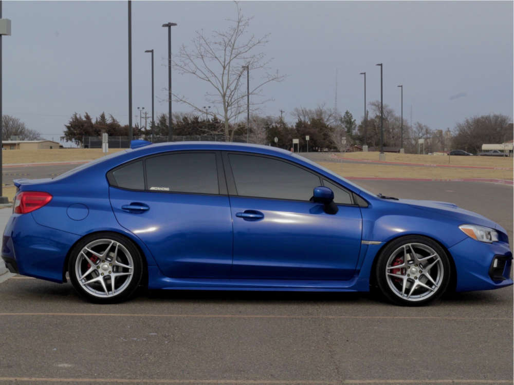 2018 Subaru WRX with 18x9.5 22 Kansei Astro and 225/40R18 Hankook
