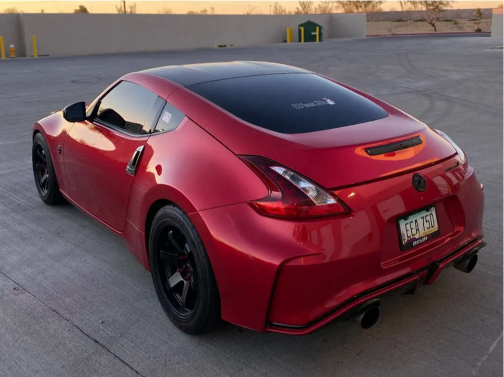 2019 Nissan 370Z with 18x8.5 35 AVID1 AV6 and 285/45R18