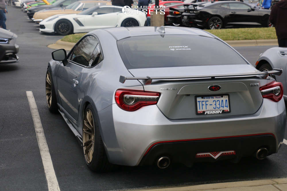 2018 Subaru BRZ with 18x9.5 38 AVID1 AV20 and 245/40R18