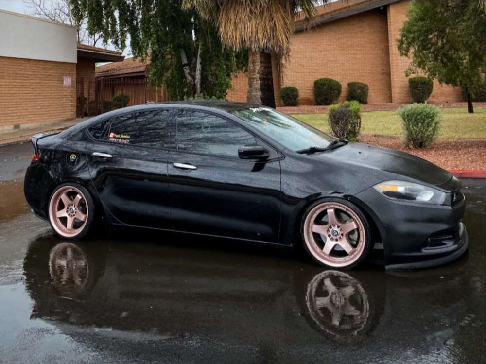 2014 Dodge Dart with 18x8.5 30 G-Line G8073 and 215/35R18 Nitto