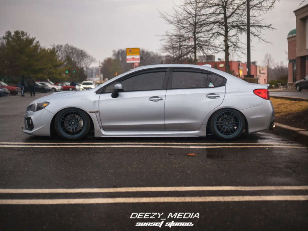 2021 Subaru WRX with 18x9.5 38 Enkei Rpf1 and 225/35R18 Hankook
