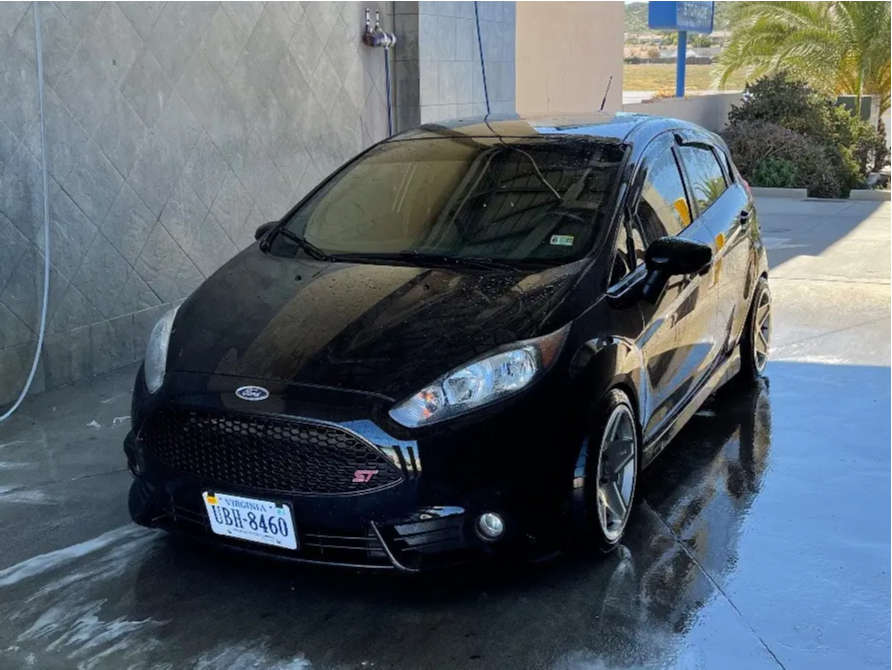 2019 Ford Fiesta with 16x8 25 3SDM 0.05 and 205/40R16 Nitto Neo Gen and ...