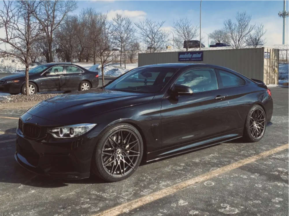 2014 BMW 435i XDrive with 19x9.5 50 VMR V801 and 255/35R19