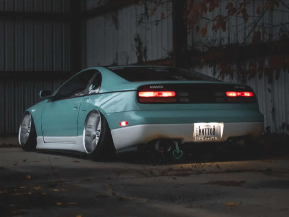 1995 Nissan 300ZX with 18x10 -4 326 Power Yabaking Ghost and