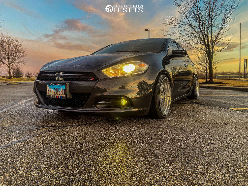 2013 Dodge Dart with 18x9.5 22 ESR Sr05 and 225/35R18 Radar Dimax