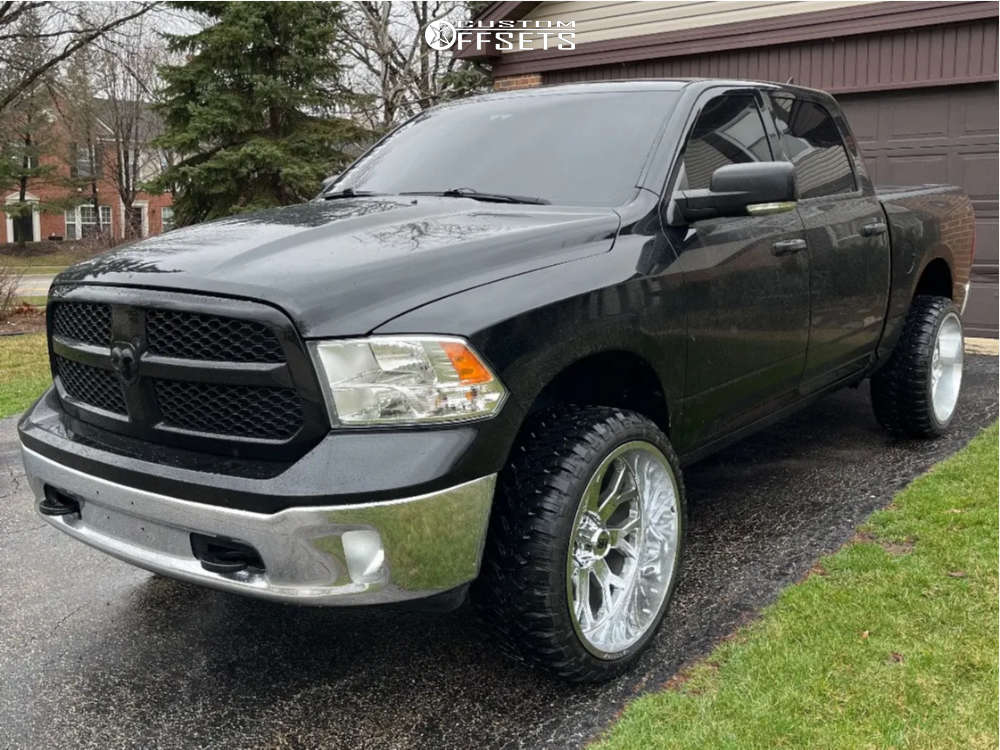 2014 Ram 1500 with 24x12 -44 Hardrock Slammer Xposed and 33/12.5