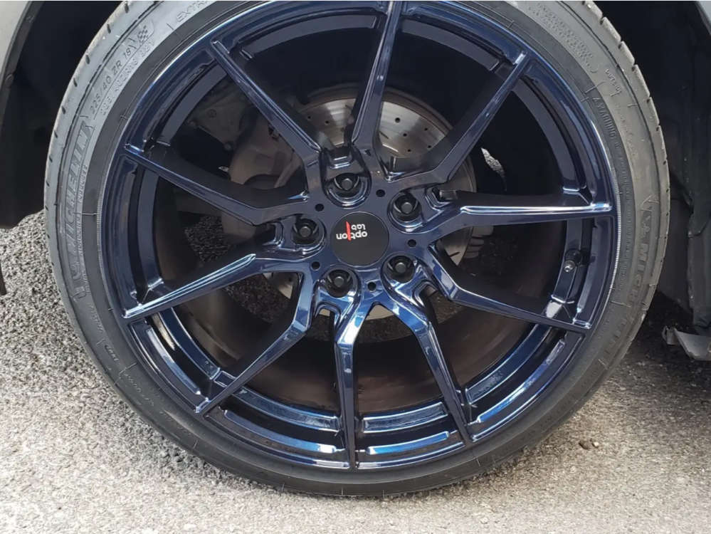 2012 Honda Civic with 18x9.5 35 Option Lab R716 and 225/40R18 Michelin ...