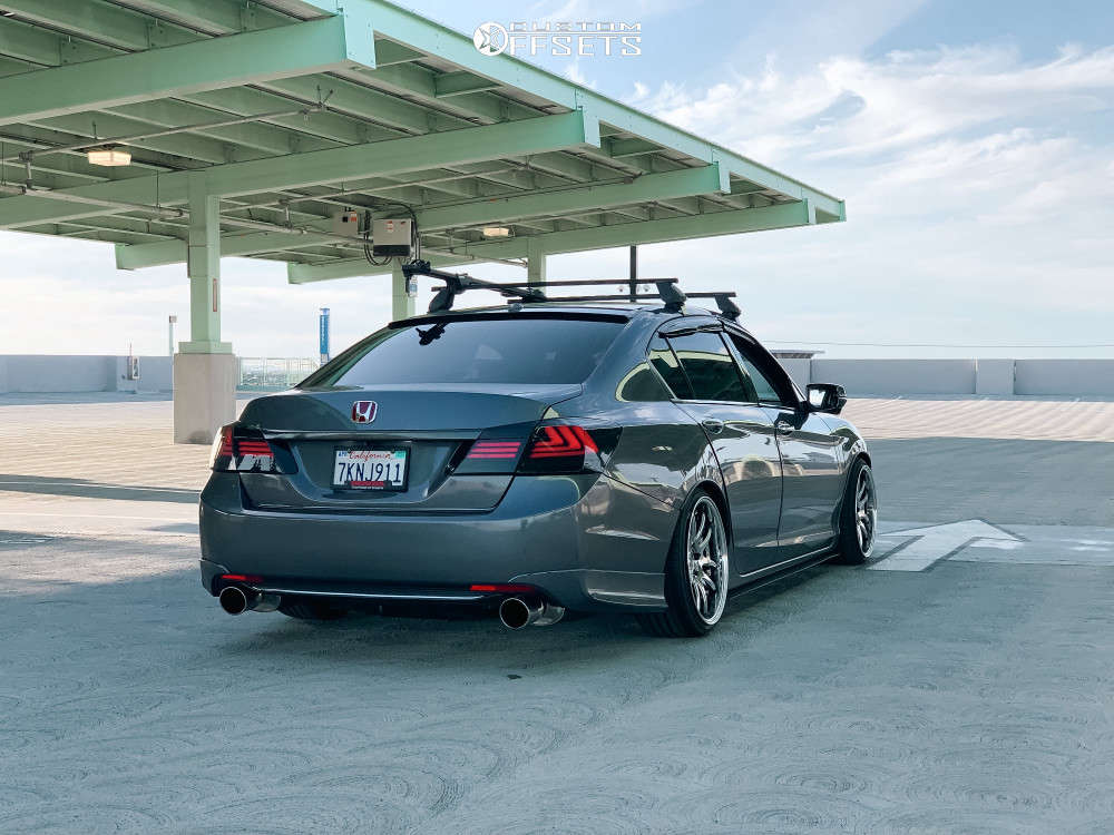 2015 Honda Accord with 18x9.5 35 Aodhan Ds02 and 225/35R18 Velozza