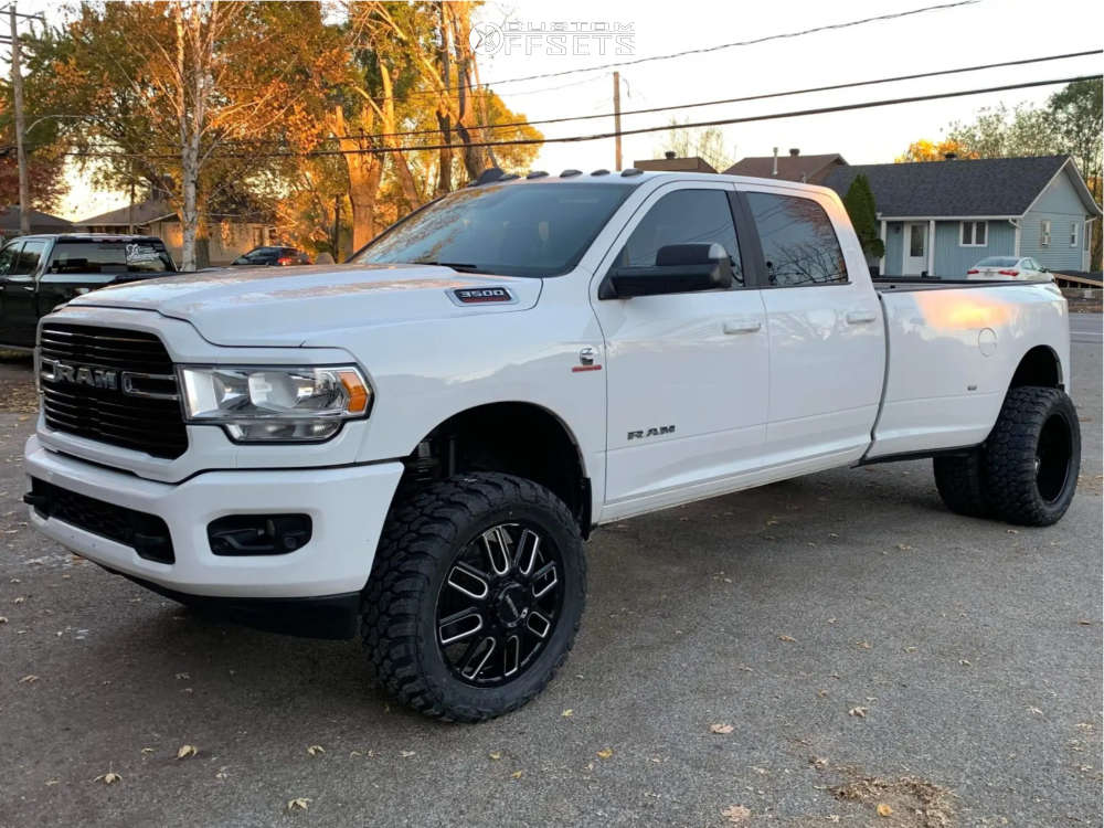 2019 Ram 3500 with 22x8.5 -192 Mayhem Cogent and 35/12.5R22