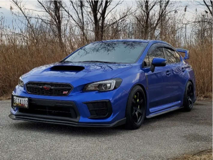 2021 Subaru WRX STI with 18x9.5 38 Gram Lights 57dr and 245/40R18