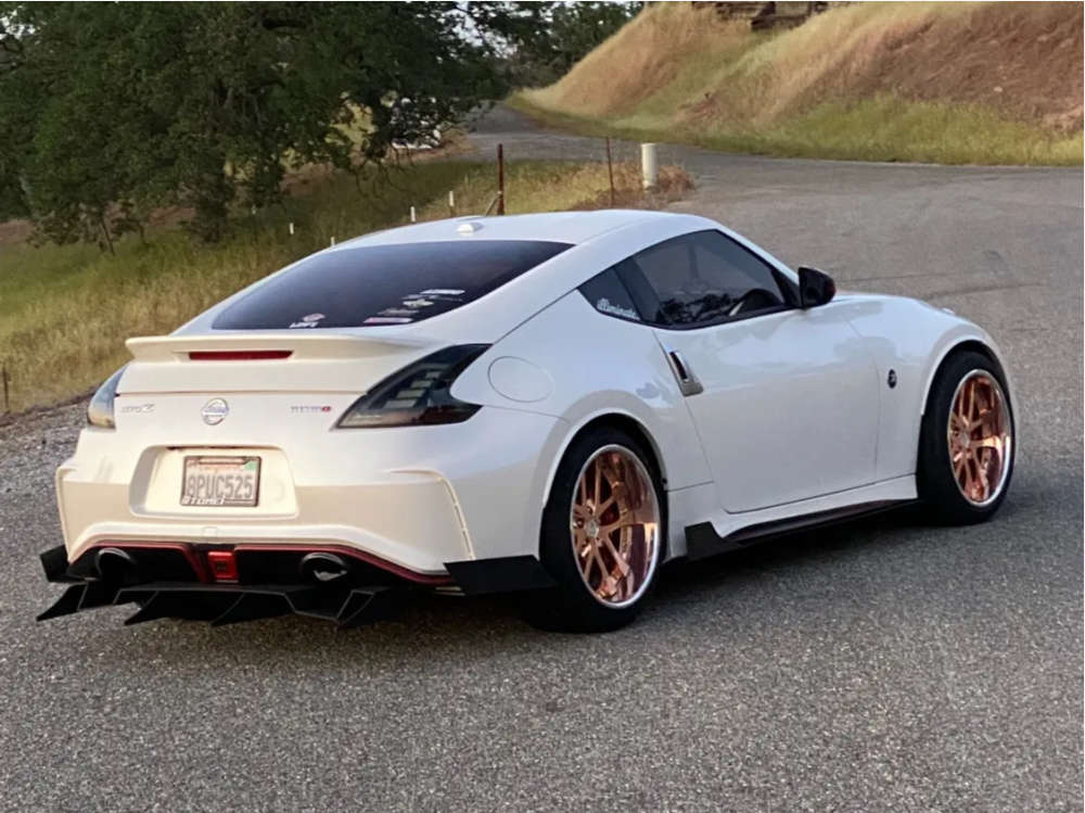2015 Nissan 370Z with 19x10 15 Weds Kranze Lxz and 275/35R19