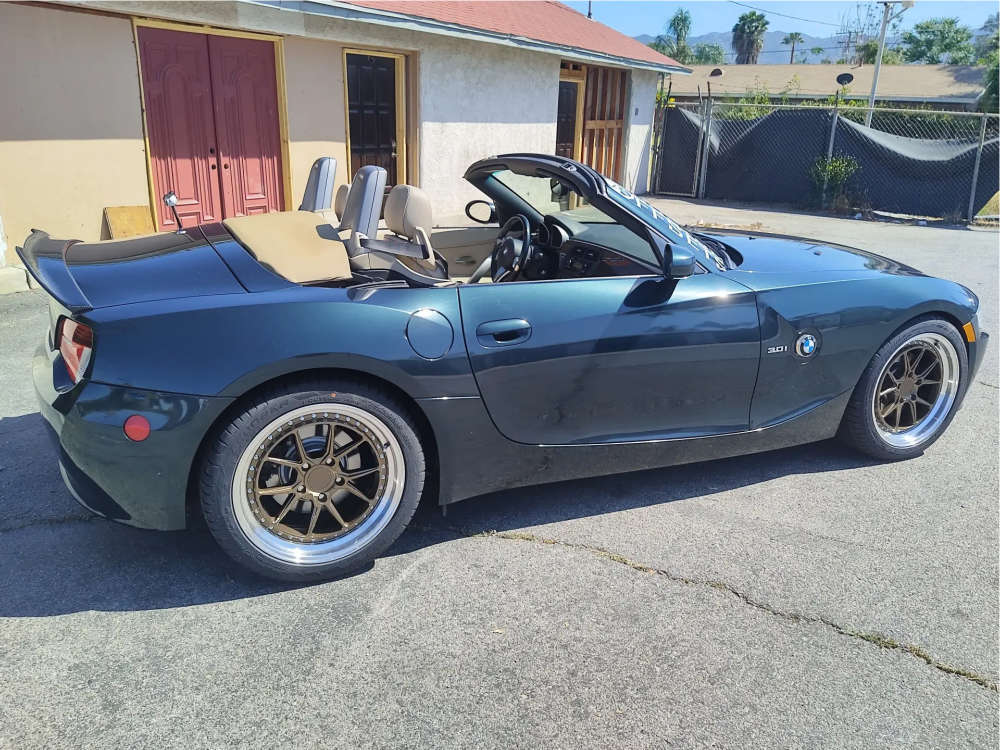 2007 BMW Z4 with 18x8.5 35 Aodhan DS08 and 245/40R18 Cooper Zeon