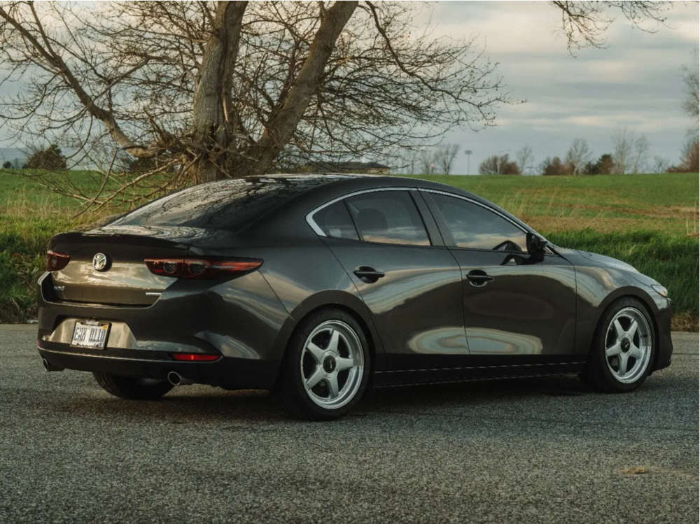 2019 Mazda 3 with 18x8.5 35 Revolve Apvd No 0520 and 225/45R18 Nitto ...