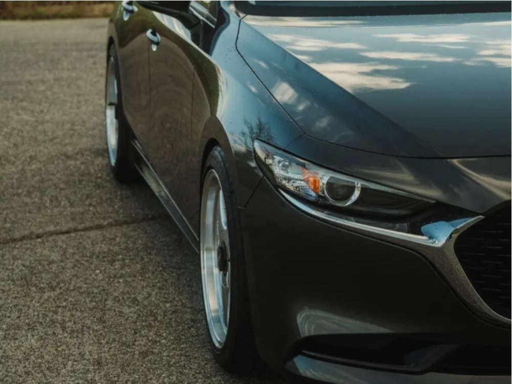 2019 Mazda 3 with 18x8.5 35 Revolve Apvd No 0520 and 225/45R18 Nitto ...
