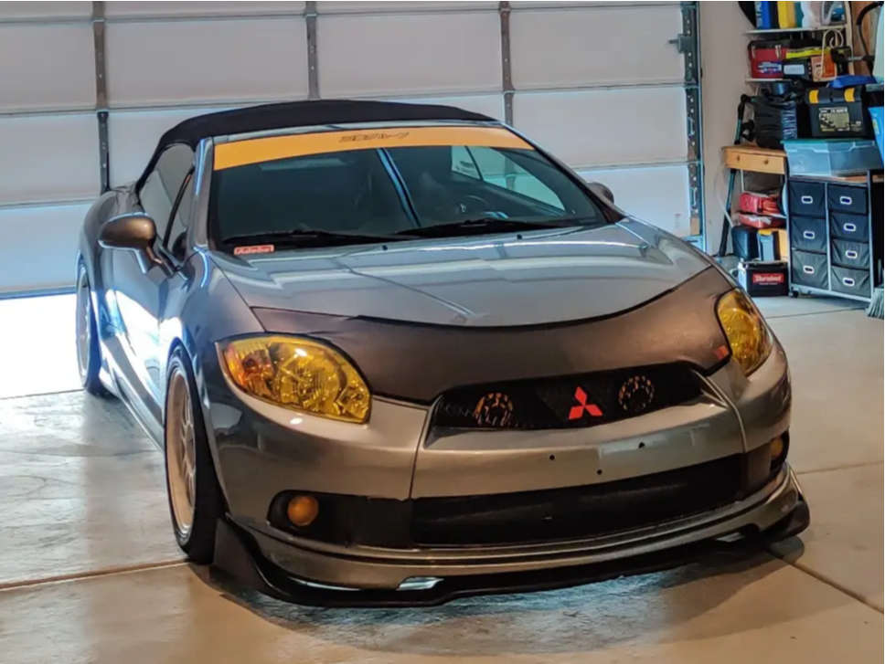 2009 Mitsubishi Eclipse with 18x8.5 35 MST Suzuka and 235/45R18