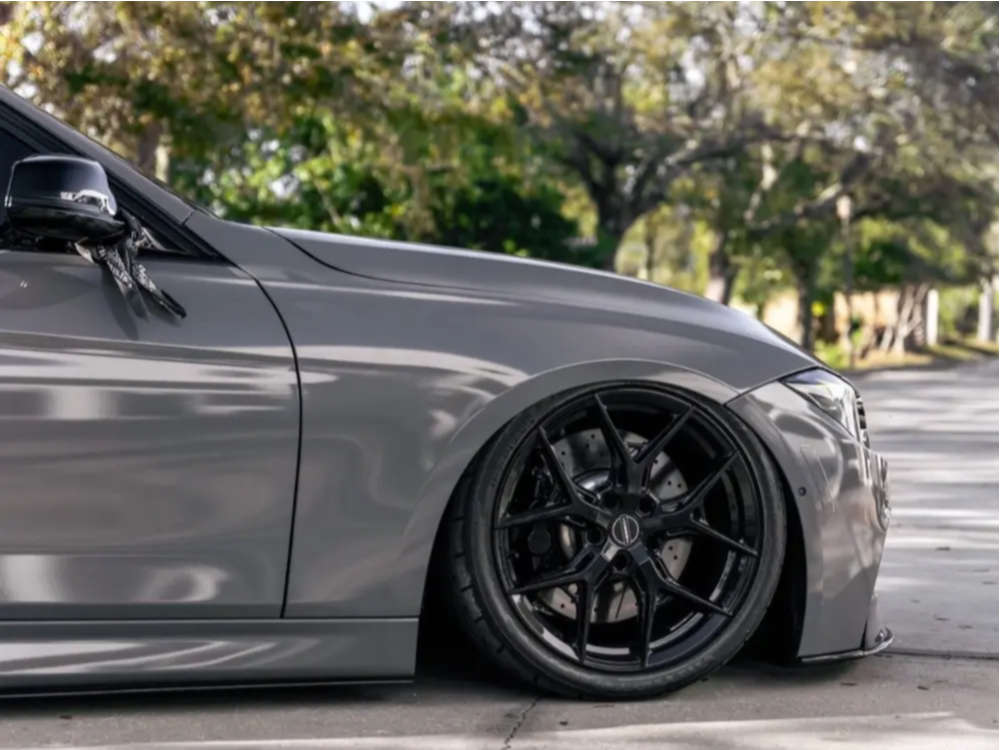 2013 BMW 335i with 19x8.5 30 Vossen Hf5 and 255/35R19 Firestone ...