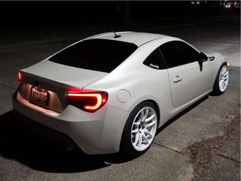 2013 Subaru BRZ with 18x9.5 38 Work Emotion Cr Kiwami and 235