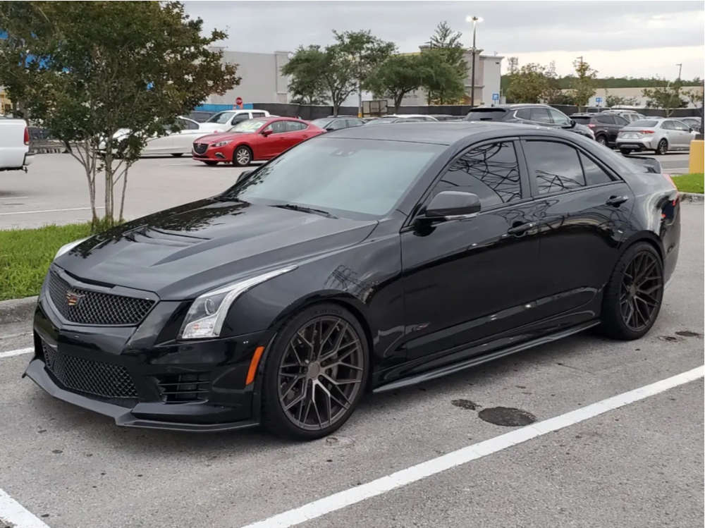 50 Inch Rims Ats 2016 Cadillac ATS with 19x9.5 24 Avant Garde M520-r and 275/30R19 ...
