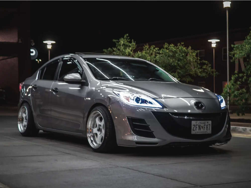 2010 Mazda 3 with 17x9 20 MST MT07 and 215/40R17 Nexen Nfera Su1